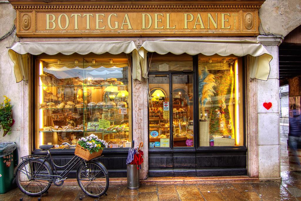 Bicycles outside a small shop front